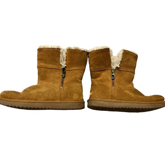 KOOLABURRA BY UGG SHORT CHESTNUT WOMAN’S BOOTS 1117813 SIZE 4 - Picture 1 of 12